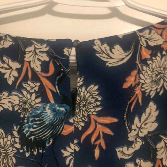 George Floral Midi Dress with Cut Out Sleeves US 12 - Picture 4 of 5